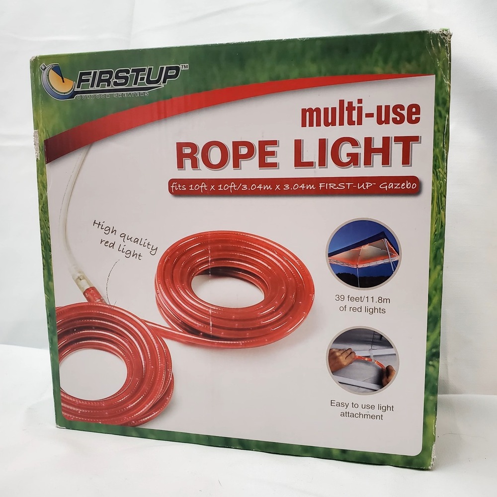 First-Up ● Multi-Use Rope Light Kit 30ft ● Red ● Cazebo Lights ●‎ NEW!